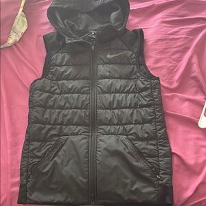 Nike Black Hooded Puffer Vest